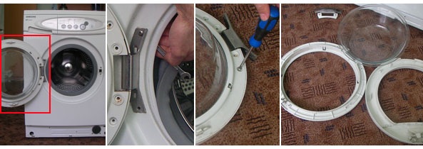 Замена люка стиральной машины в СПб